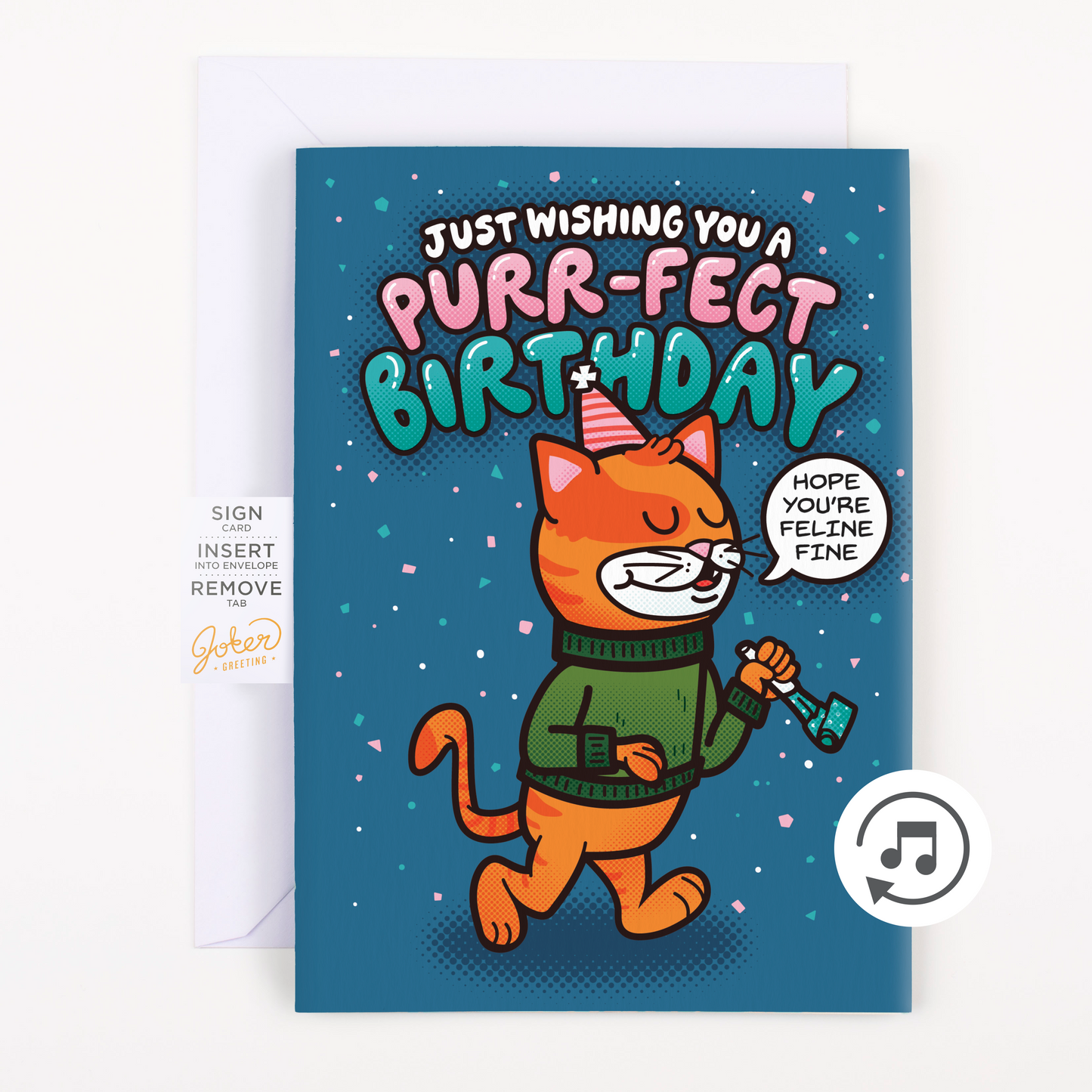 Endless Cool Cat Birthday Card - Gift Delivery