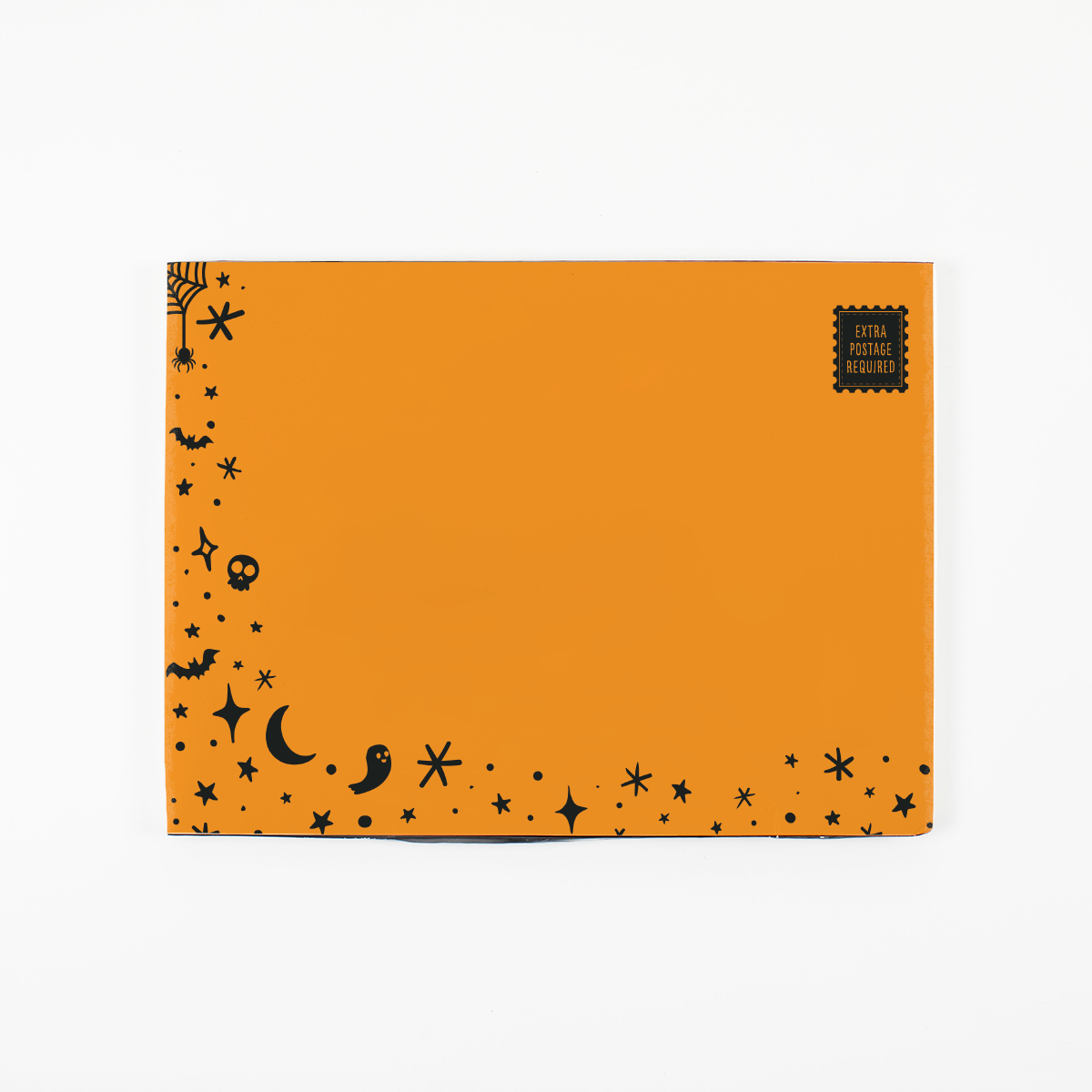 Glitter Trap Orange Halloween Envelope - Gift Delivery