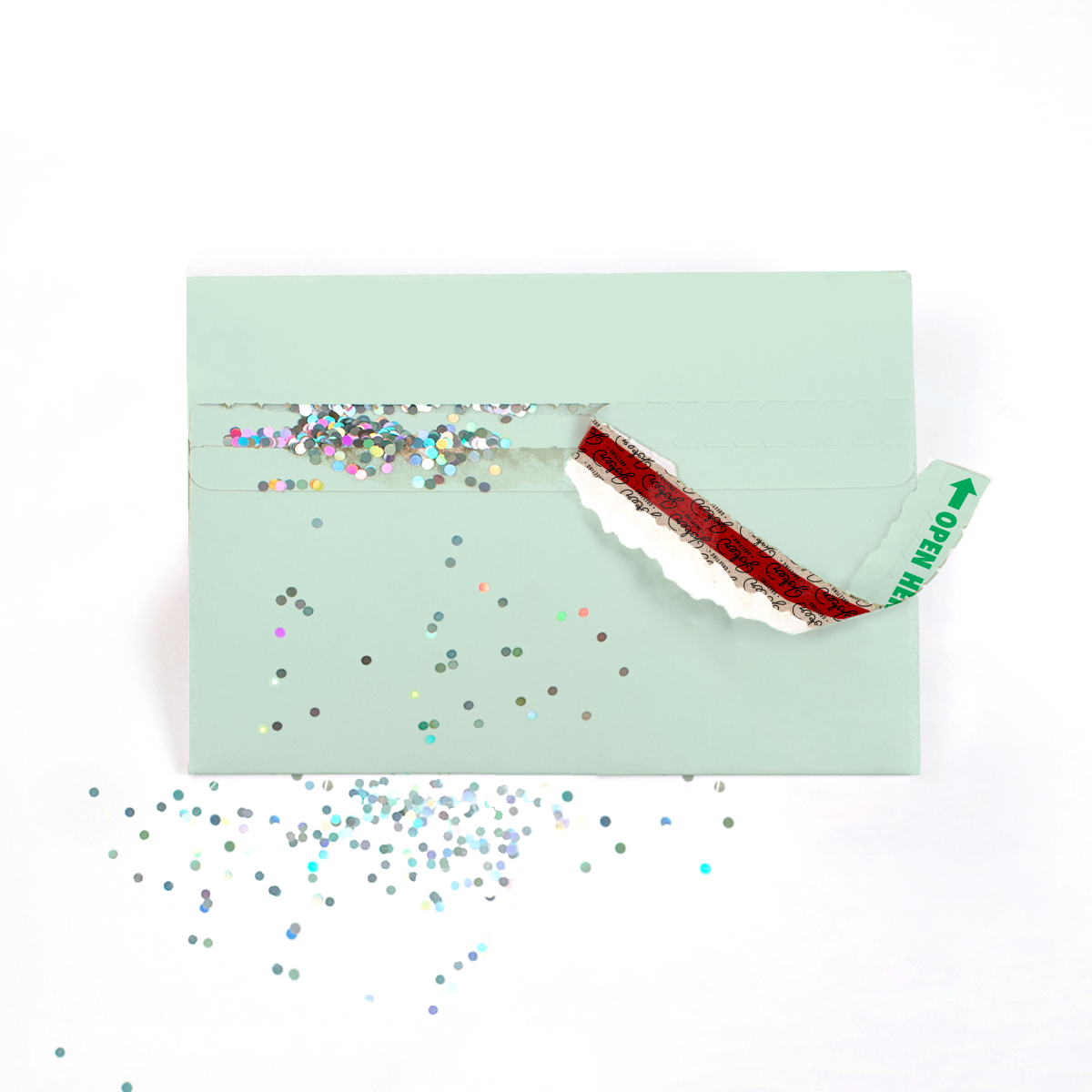 Glitter Trap Mint Envelope - Gift Delivery