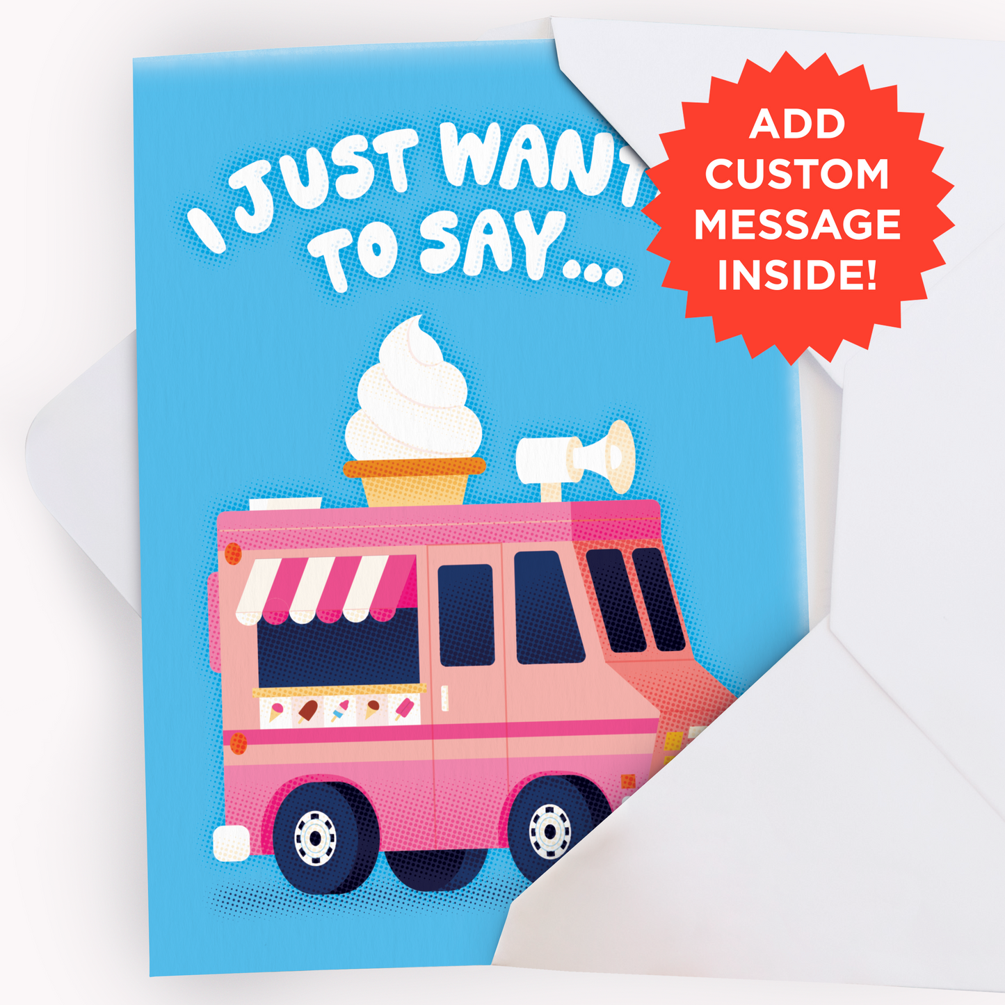 Endless Ice Cream Truck Thank You Card - Gift Delivery