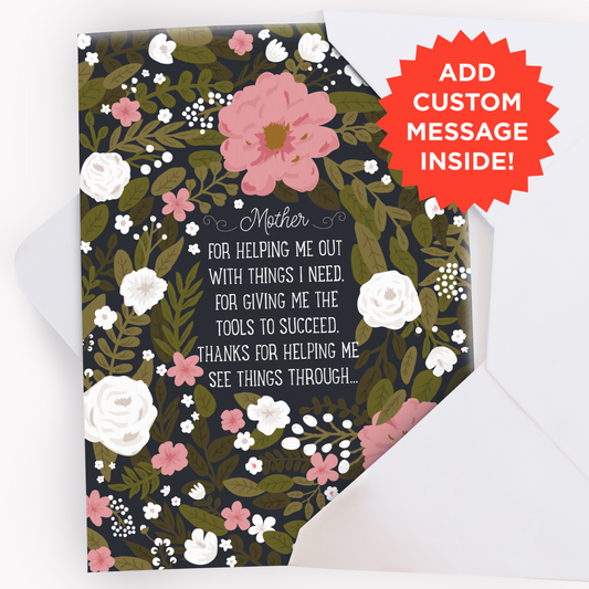 Endless Mom, Mom Thank You Card - Gift Delivery