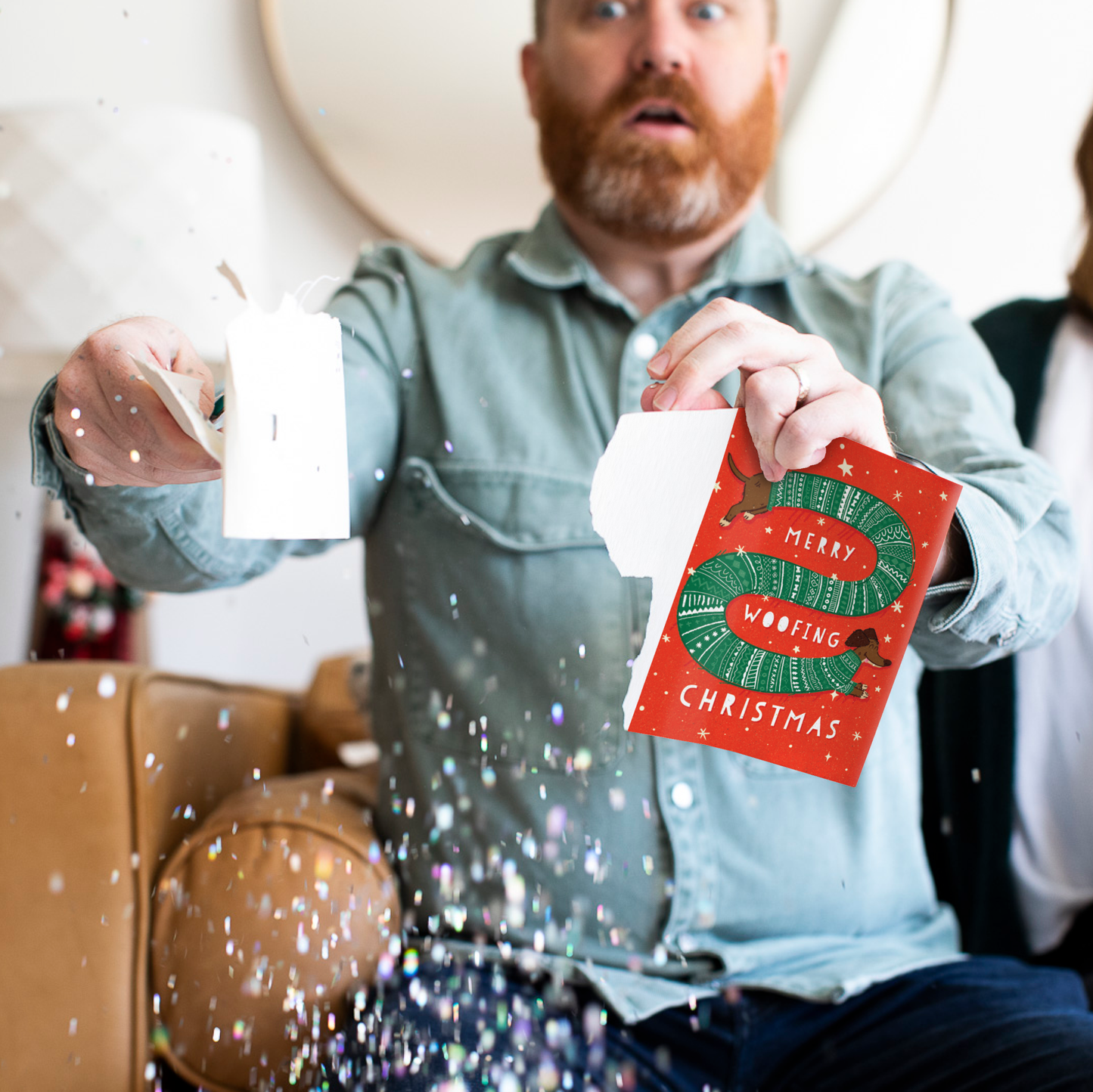 Endless Woofing Christmas Card - Gift Delivery