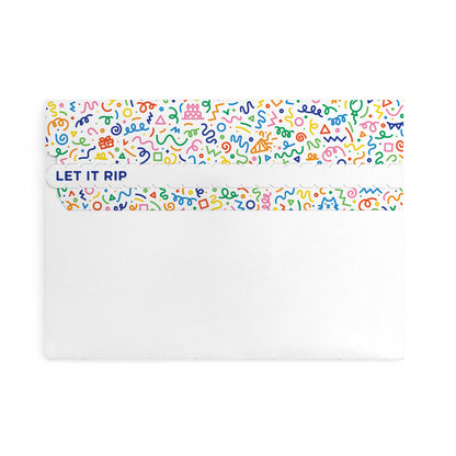 Endless Musical Birthday Glitter Trap Envelope - Gift Delivery