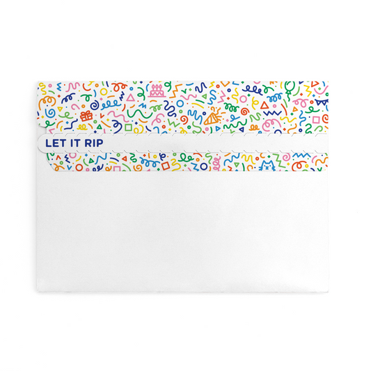 Endless Musical Birthday Glitter Trap Envelope - Gift Delivery