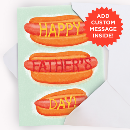 Endless Dad, Dad, Dad, Father's Day Card + Gift Note