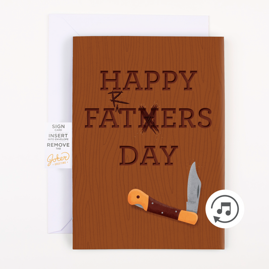 Endless Farting Father's Day + Pull Surprise + Custom Message