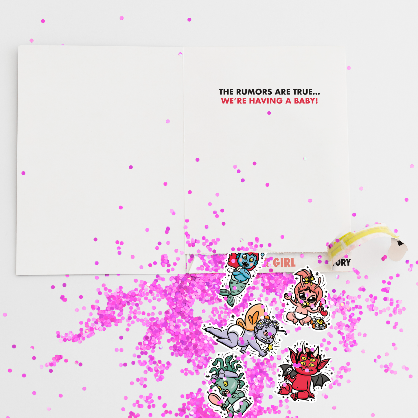 Gender Reveal Girl Surprise (No Music) + Gift Note