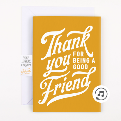Endless Thank You For Being a Friend +  Gift Note