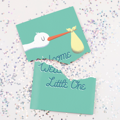 Endless New Baby Card + Custom Message
